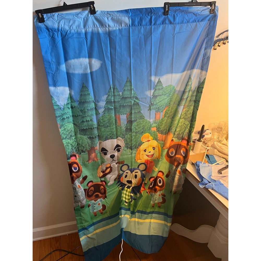 Animal Crossing New Horizons Character Curtains‎ Drape 2 Panels 41x63